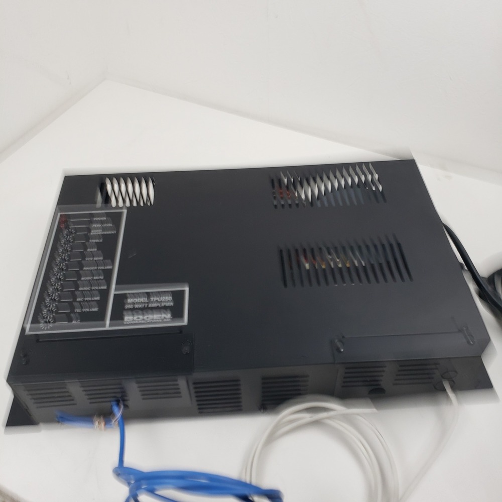 Bogen Communications 250 Watt Telephone Paging Amplifier Model: TPU-250